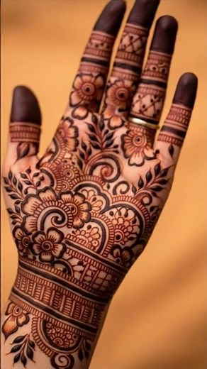 Easy mehandi design for beginners/Simple & Beautiful mehandi