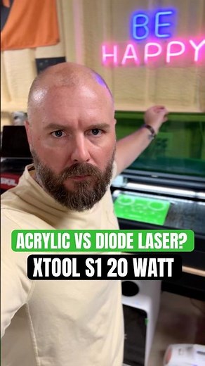 Acrylic vs 20 Watt Diode Laser?! #lasercutting #laserengraving #diyprojects #acrylicart #diy