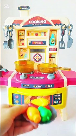 Kids Toy Kitchen Set Cooking Play Fun Pretend Cooking Video#asmr#cookware#kitchensethpl #cute