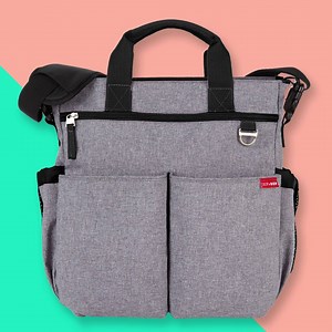 If you’re looking for your first diaper bag, you came to the right place - Skip Hop is the #1 Diaper Bag brand.* Sporty and cool, the crossbody straps on our Duo Signature Diaper Bags free you up to juggle baby and more. #SkipHop #MustHavesMadeBetter *Source: The NPD Group/Juvenile Retail Tracking Service/US/Annual 2017/Diaper Bag Subcategory/Dollars Get yours here: http://bit.ly/2A6XEIO | Skip Hop