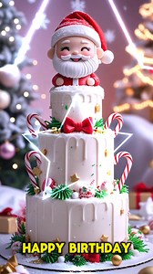 🎅🎂 Snowy vibes, Santa smiles & birthday wishes ✨🎉 Making this day extra special ❤️ #WinterBirthday #SantaVibes #HappyBirthdayToYou #BirthdayMagic #trendingreelsvideotrendingreelsvideo | Happy Birthday Song