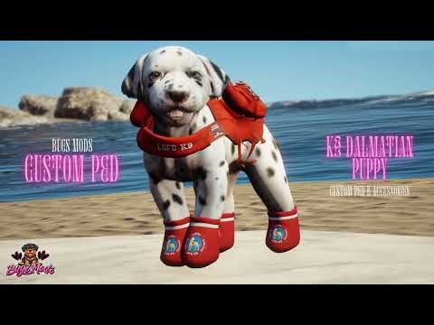 K9 Dalmation Puppy - Multi-Service Working Dog Ped for FiveM / GTAV