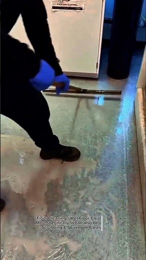 Professional Floor Cleaning with Squeegee | Fast & Efficient Wet Floor Cleaning Method