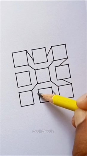 Easy 3D Drawing To Draw When You Bored...#drawing #3ddrawing #easydrawing #drawingtutorial #shorts