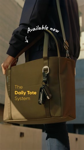 Orbitkey on Instagram: "The Daily Tote System is AVAILABLE NOW! 👜 🎉 The Daily Tote is designed for the everyday: ✔️ Wide open access with a foldaway zippered top ✔️ Dedicated padded laptop compartment (accessible even when zipped) 💻 16L fits a 14" Laptop, 21L fits a 16" Laptop ✔️ Twin pockets to separate work and life ✔️ Structured base so it stands tall, always Plus, complete your setup with: 👜 The Essentials Bag Insert: Move your must-haves from tote to desk with ease 👝 The Essentials Pou