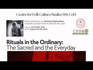 Celebration of World Folklore Day - 2025 Slide Show & Talk Framing the Sacred by Gireesh Gopinathan