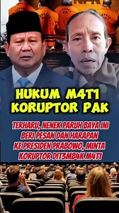 Keren Emak2 ini beri pesan Men0h0k ke Presiden prabowo 😎👍🏻 #KoruptorPerusakNegri #NKRI #UpdateNewsViral | Toyo Wibowo Lare Java