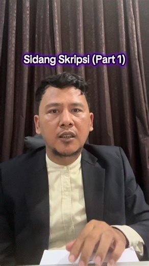 Strategi Jitu Menghadapi Sidang Skripsi