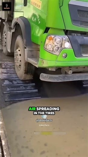 How Small Water Pools Prevent Truck Tire Bursts in China #shorts