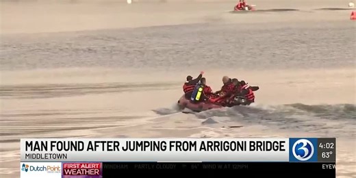 Man seriously injured after jumping from Arrigoni Bridge in Middletown