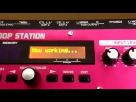 Factory reset on Boss RC 300 Loop Station.