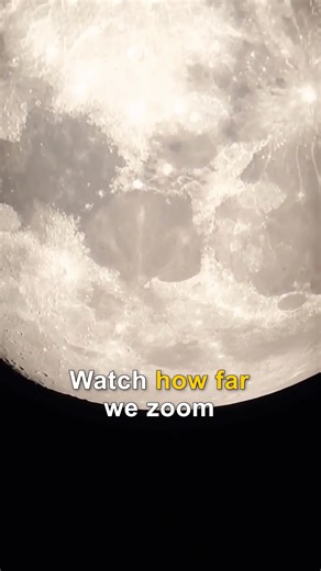Using a high-powered telescope for a very high-zoom on the Moon's surface 😍 #space #NASA #trendingnow #moon | Astro Clips