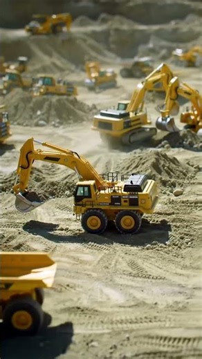 Miniature Construction Mayhem! 🏗️ Heavy Equipment Action!