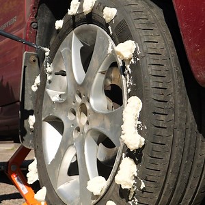 Filling Tire With Foam! Thanks for watching! Please be aware that this video is for entertainment purposes only and techniques shown should not be attempted at home! | Earth Wonders