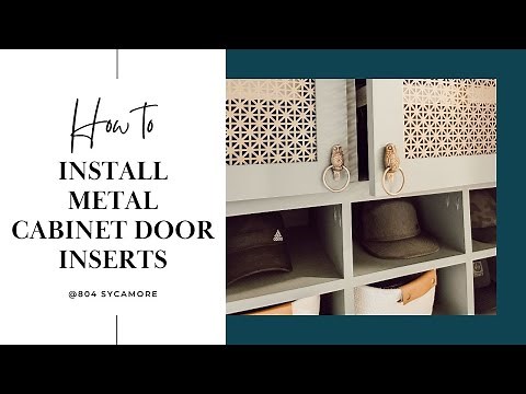 How to Install Cabinet Door Metal Inserts