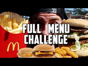 "SUPERCHARGED" MCDONALDS MENU CHALLENGE!