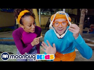 Blippi and Meekah Visit the Aquarium of The Pacific | Educational Videos for Kids | Moonbug Kids