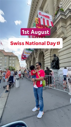 Bern celebrated Swiss National Day on 1st August 2026 #Swiss #nationalday #summertime #bern