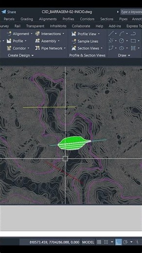 Como decidir o local para implantação de uma barragem no Civil 3D