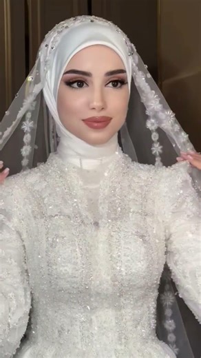 bridle hijab look#bridledress #hijabstyle