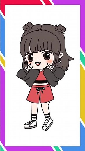 Drawing Lisa Blackpink Cartoon Easy