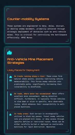 Counter-mobility Systems and Anti-Tank Guided Missile ATGM Defenses