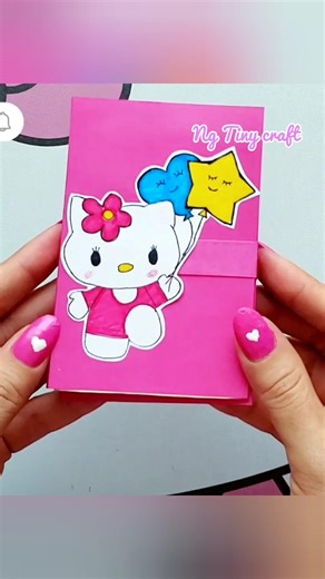DIY Cute Notebook Folder 📒💖 | Easy Paper Craft Idea #diy #craft #art #shorts #youtubeshorts #love