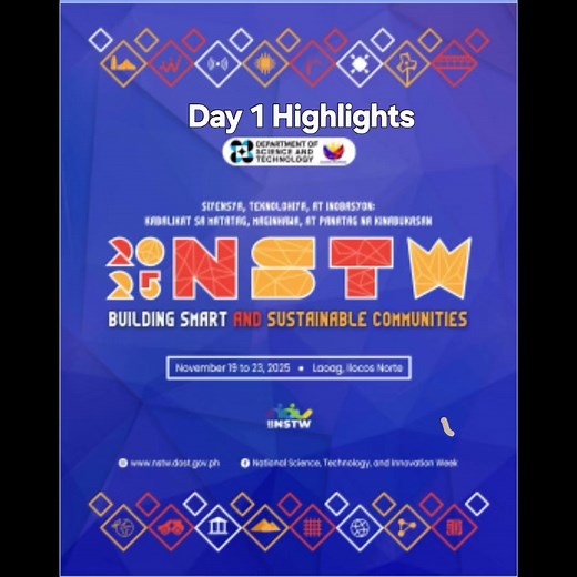 2K views · 19 reactions | Day 1 Highlights November 18, 2025 2025 National Science, Technology and Innovation Week (NSTW) | Department of Science and Technology VII | Facebook