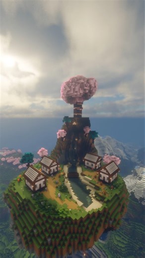 Minecraft Floating Island Build! #minecraft #building