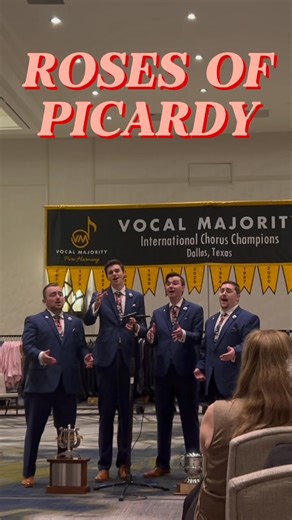 We absolutely love singing this wonderful reimagining of the classic, “Roses of Picardy”, arranged by the AMAZING David Wright! Hope you enjoy this short clip from our afterglow performance for the mighty, Vocal Majority! #livemusic #barbershopharmonysociety #barbershop #harmony #acapella #barbershopquartet | Full Effect