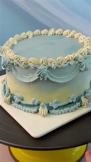 Vintage Ruffle Frill Cake|Easy Decorating Steps #cakedesign
