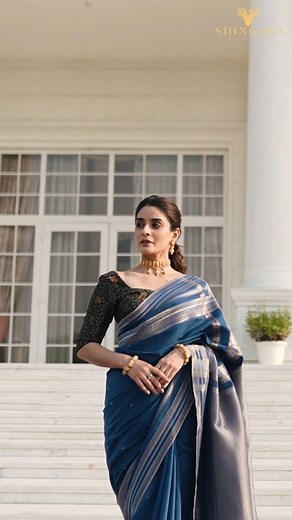 Embrace elegance with Shingora’s incredible range of sarees! This chic silk blend saree with delicate woven motifs & stunning borders is just what you need to leave a positive vibe on special occasions! Welcome the festivities in this beautiful piece! Get it now! #Womenswear #WomensFashion #PremiumFashion #ShingoraShop #MadeInIndia #Shingora #Monsoon #Indianwear #FestivalsOfIndia #Silk #sarees | Shingora