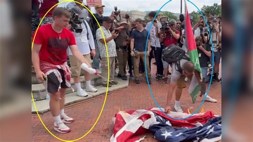 North Carolina man charged with burning American flag during protests of Netanyahu's visit