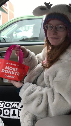 Dunkin' Donuts Free Donut Bag Day Fun and Bloopers