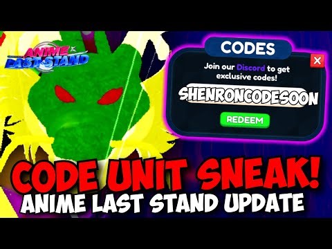 Shenron Code Unit Development Update in Anime Last Stand!