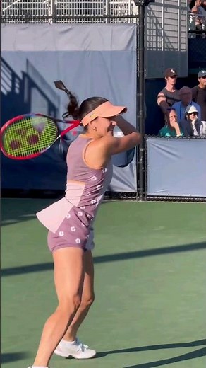 Eva Lys intensity - 2024 US Open Qualifying