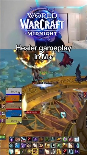 Tank/Healer in M+ #midnight #worldofwarcraft #mythic #iceboomkin #gameplay