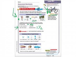Go Math 12.1 Measurement Benchmarks