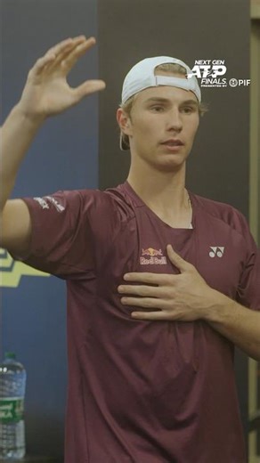 Nicolai Budkov Kjaer is gearing up for greatness 🏃‍♂️⚡️ #NextGenATPFinals