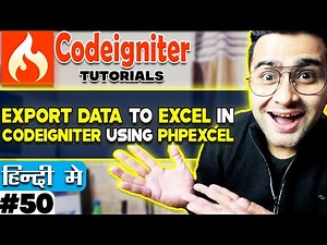 CodeIgniter Mini Project Tutorial in Hindi 💡 Export Data to Excel in Codeigniter using PHPExcel 💡