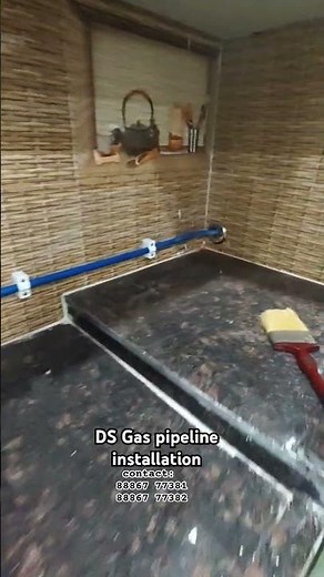 Lpg gas!! Copper pipeline fitting!! Installation!! Kitchen to open area's placement!! #gaslines
