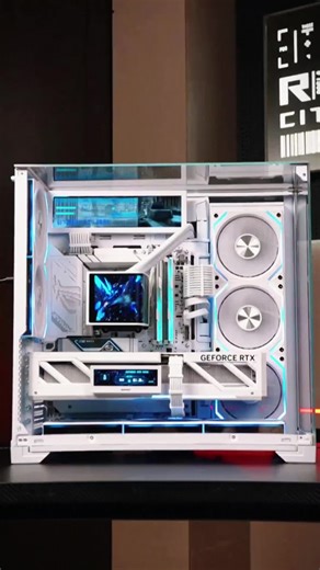 Build White PC : AMD Ryzen 9 9950x3D - ROG X870-A Gaming WiFi - Case LianLi O11 Vision with RTX 5080 iGame Vulcan 16G 🖥️🖥️ #PC #pcbuild #amd #whitepc #Foryou