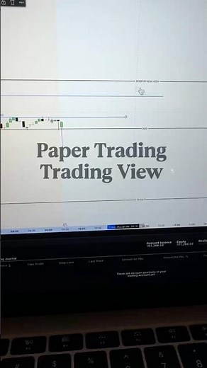Paper Trading on Trading view #trading #papertrading