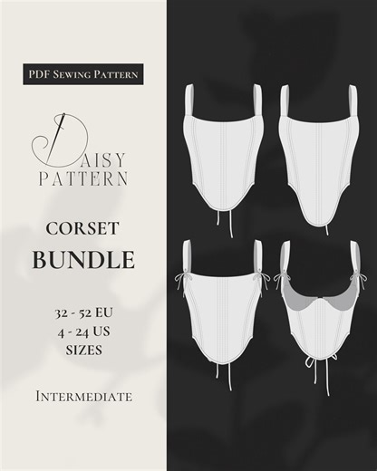 Corset Bundle PDF Sewing Pattern - Etsy