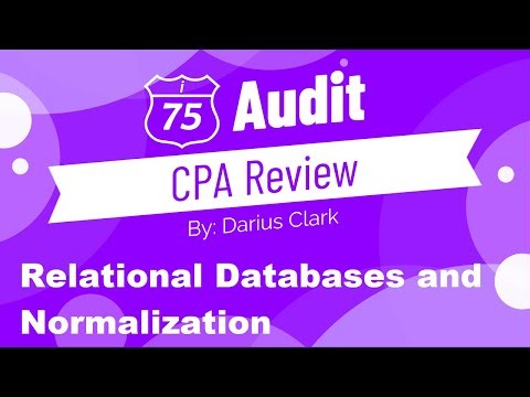 CPA Audit Exam-Relational Databases and Normalization