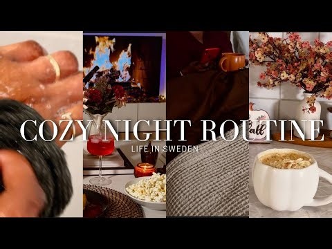 Cozy Night Routine | Relaxing Night In, Self Care, Cooking & Slow Living🌙
