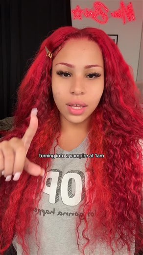 MIA BRI ✫ on Instagram: "from halloween 🤣🧛🏽‍♀️ #vampire #redhair"