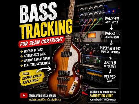 Recording Bass Through a Neve Style Signal Chain 🎸for @SeanCortrightMusic