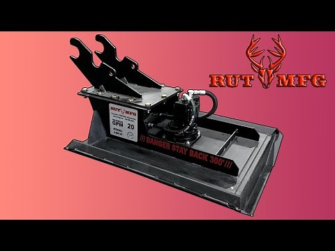 Rut MFG Excavator Brush Mower Cutter | Ultimate Excavator Attachment for Efficient Land Maintenance