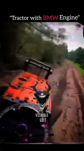 🥶Tractor with bmw engine📈 #explorepage #trendingshorts #tractorstunt #drifting